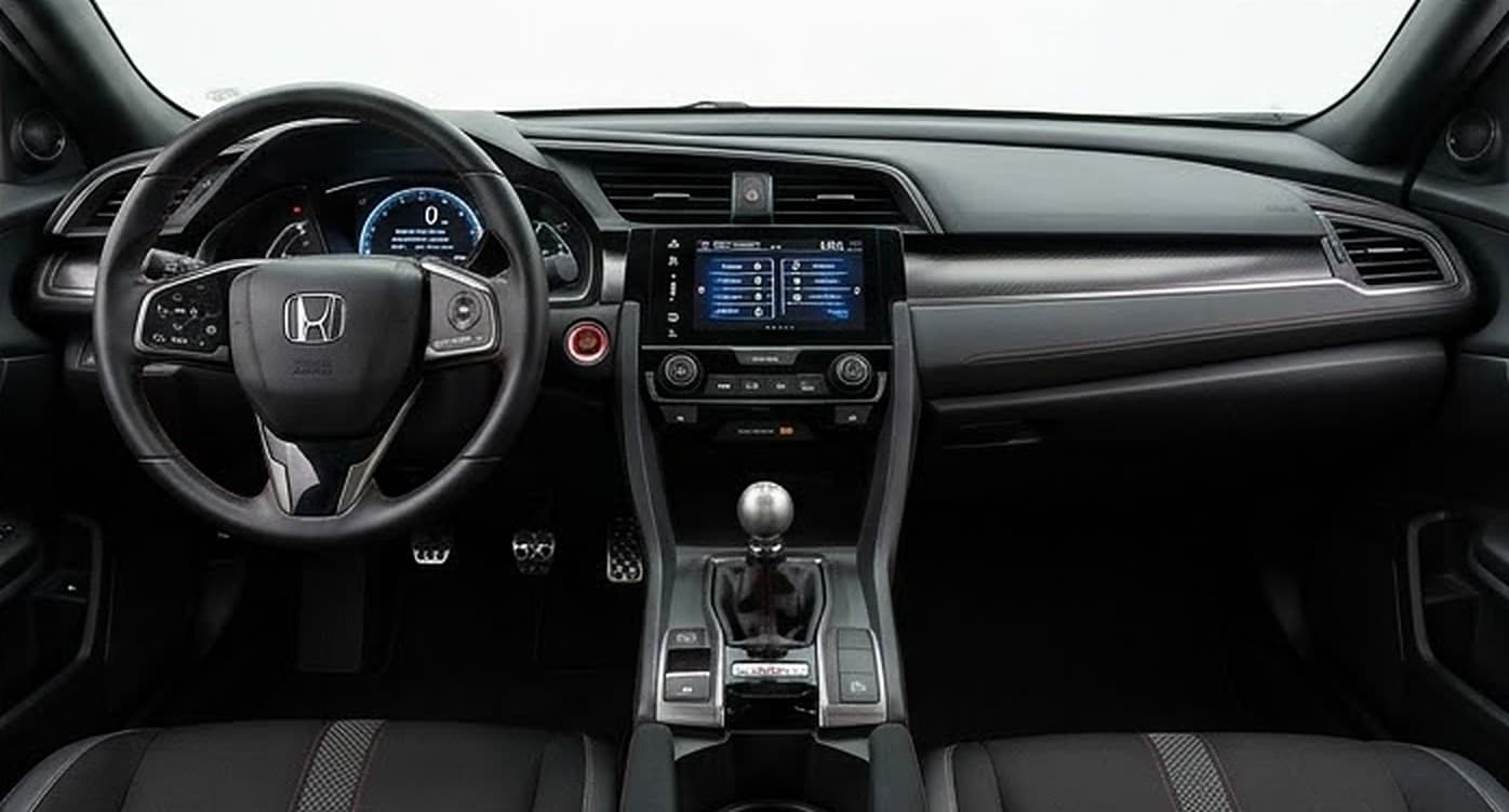 2019 Honda Civic Sport — interior and dashboard