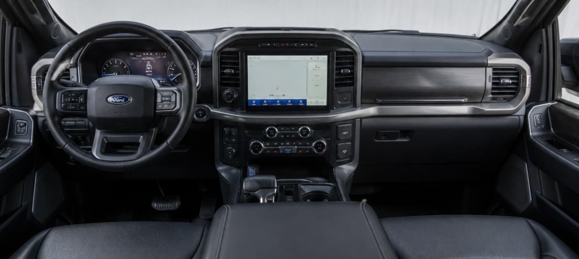 2021 Ford F-150 Lariat — interior and dashboard